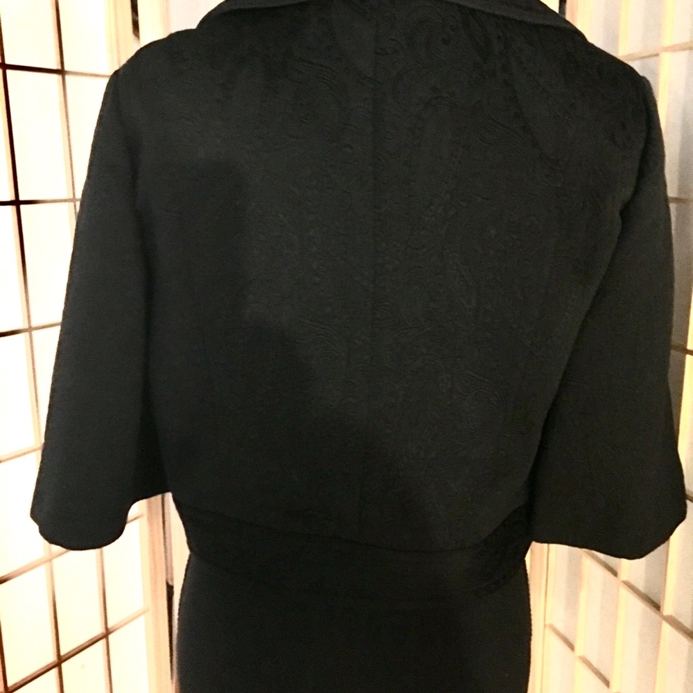 Newport News-Cropped  blk/double breasted jacket. - Picture 2 of 10